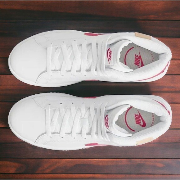 Nike Court Royale 2 Mid CT1725 White Pink Workout Shoes Womens 8.5 NEW In Box - Picture 4 of 12